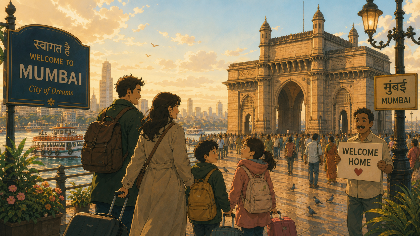 Arriving in Mumbai Gateway of India