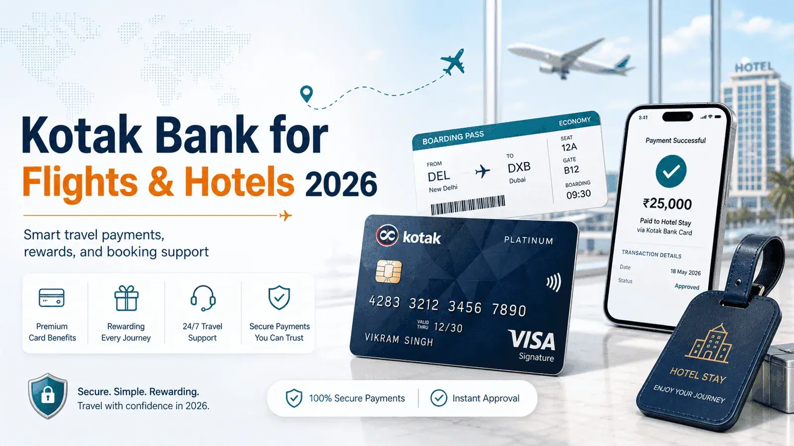 Kotak Bank credit cards for flight bookings India 2026
