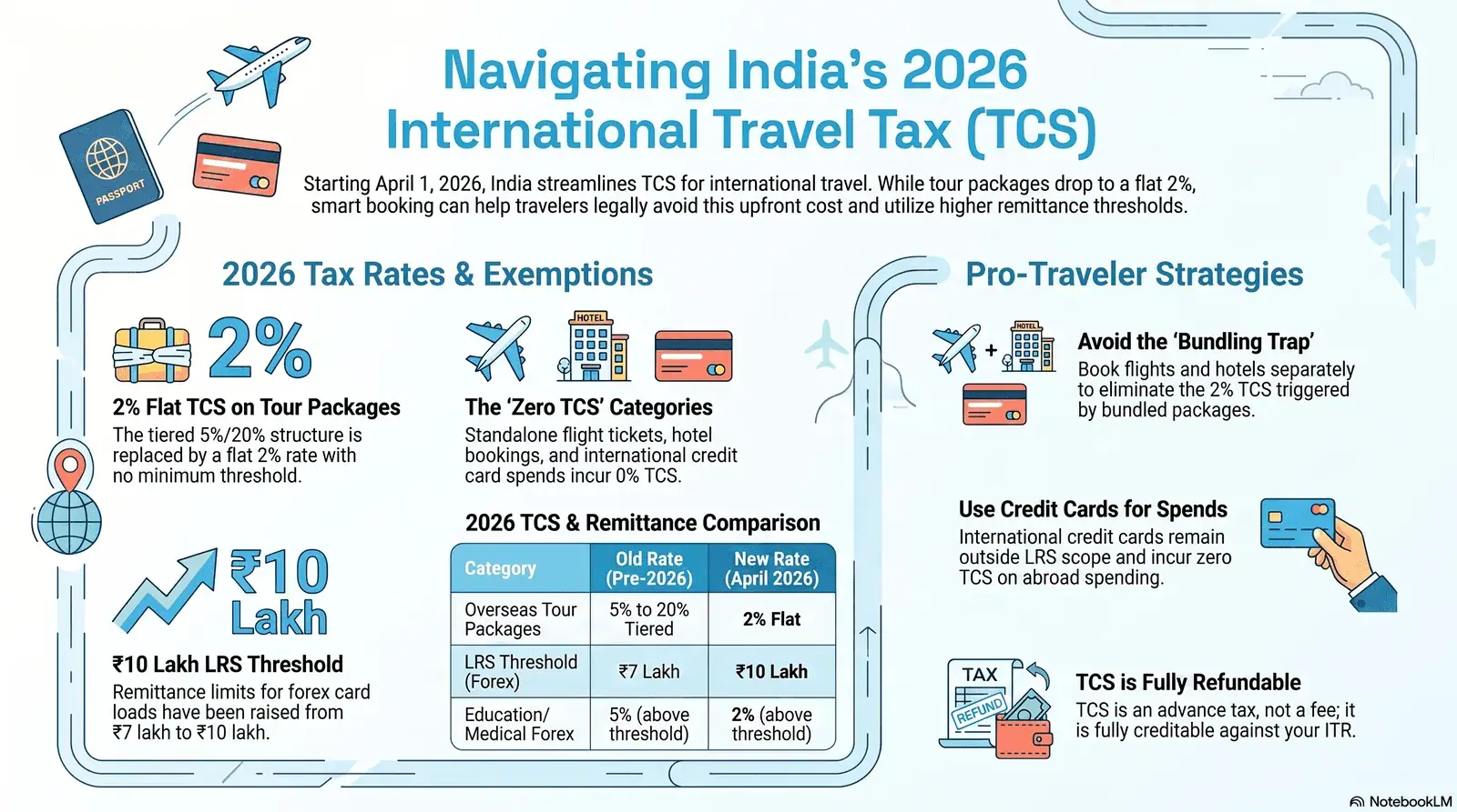 TCS on International Travel Spend 2026 — What Indian Travelers Must Know Before Booking