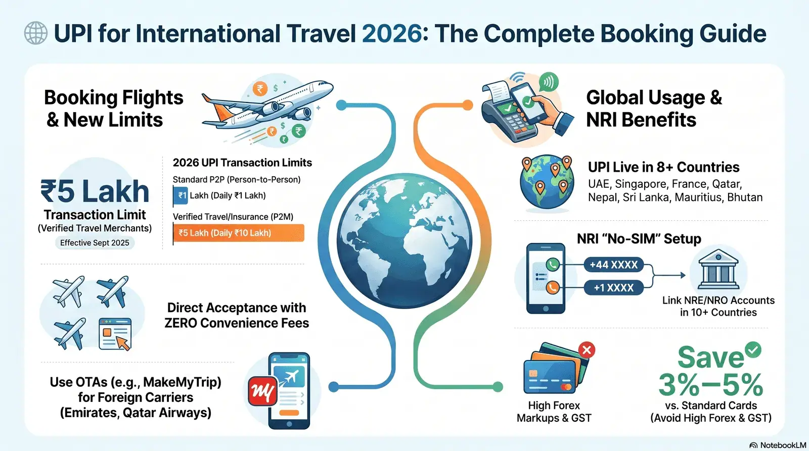 UPI for International Flight Bookings 2026 — Where It Works, Limits and How to Set It Up