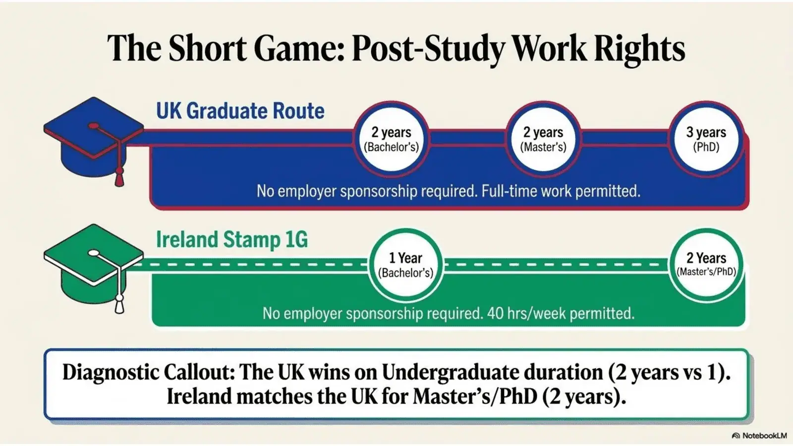 Post study work rights: Ireland vs Northern Ireland vs UK