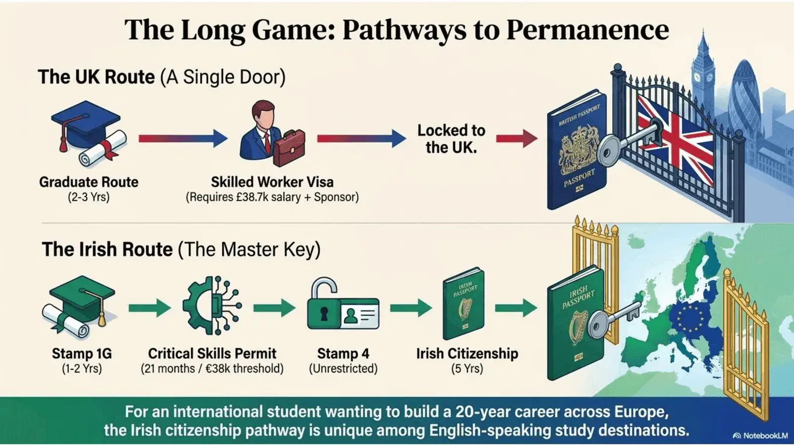 Citizenship Path: Ireland vs UK