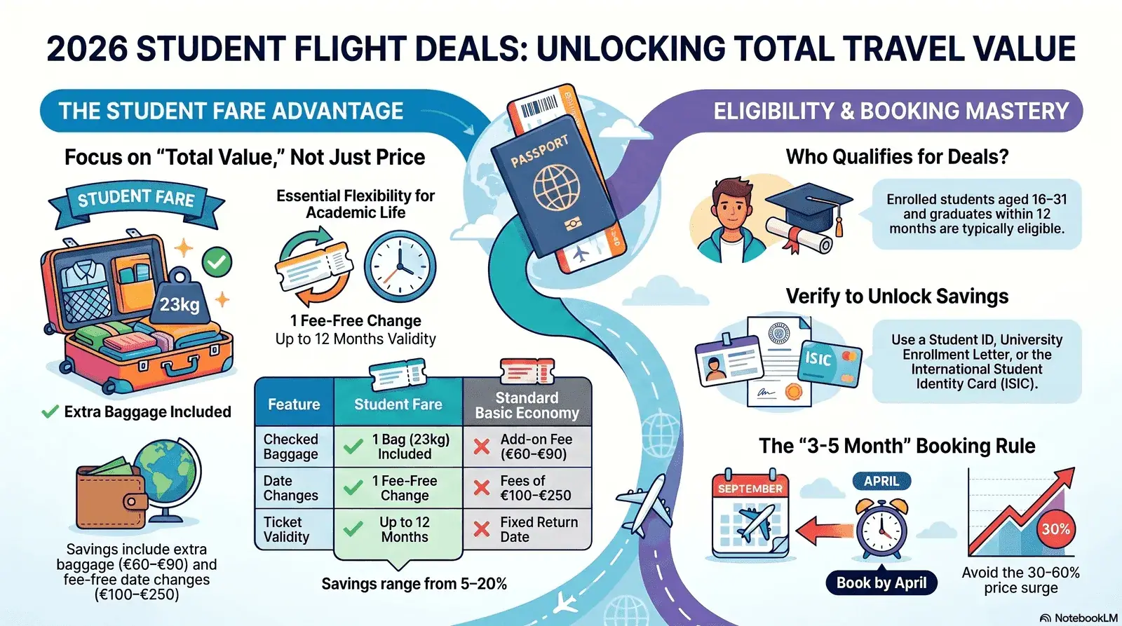 What Is a Student Airfare Discount? Complete Guide to Student Flight Deals 2026