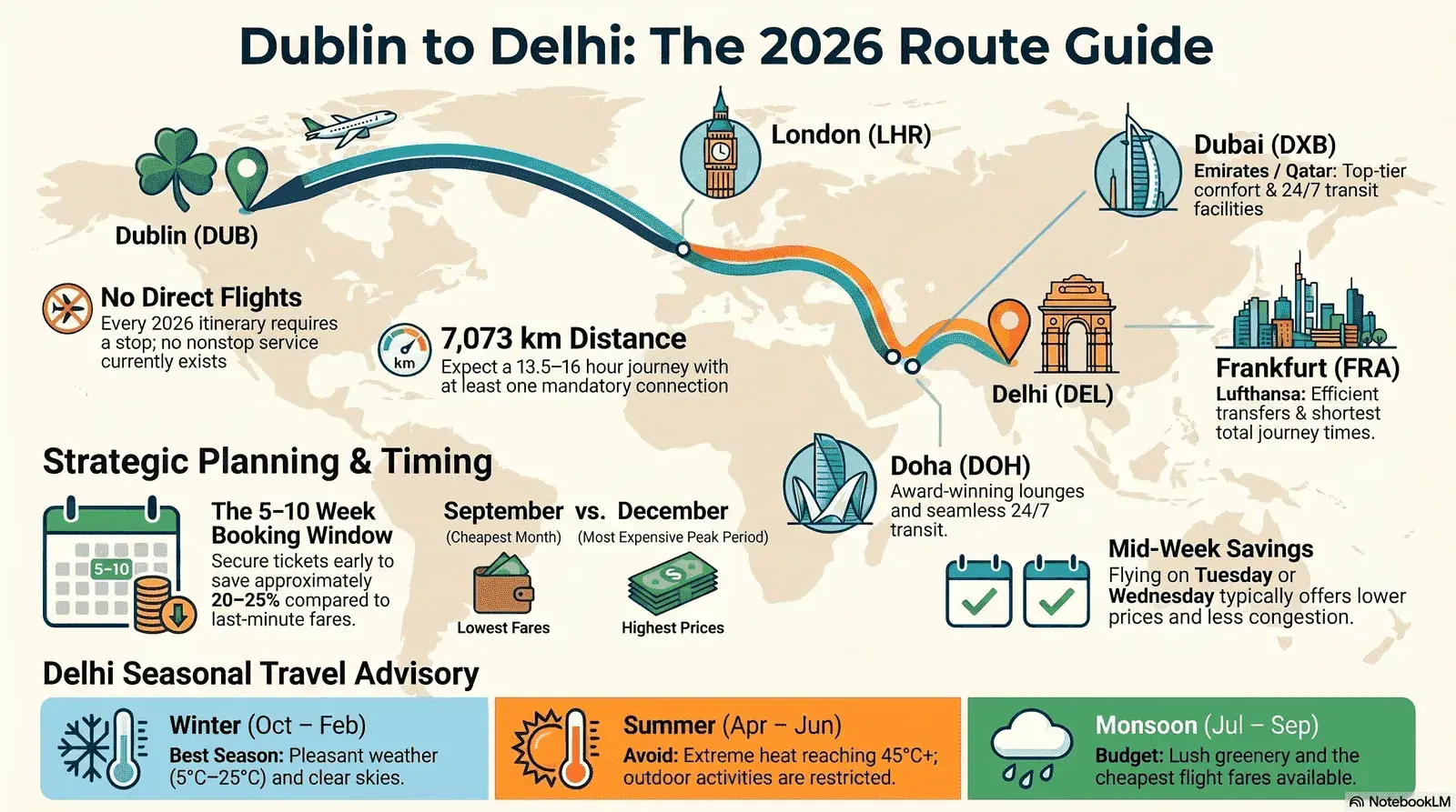 Dublin to Delhi Flight