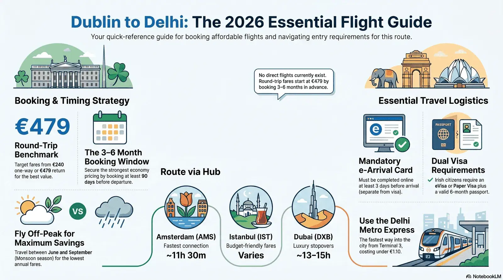 finding-affordable-flights-dublin-to-delhi