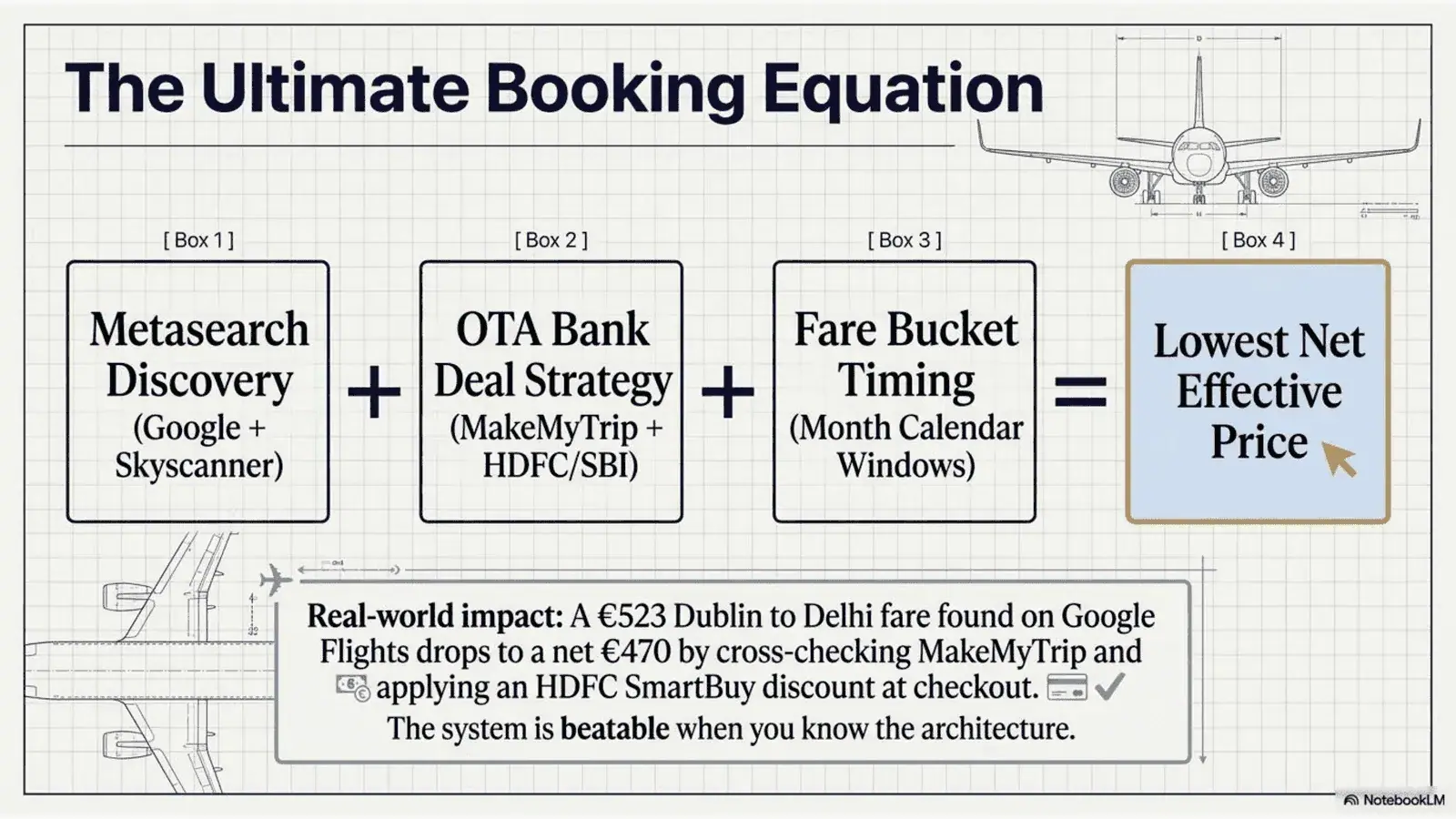 The ultimate flight booking strategy: use fare comparison engines for cash fare research, then decide whether to book with cash or redeem miles based on the value comparison