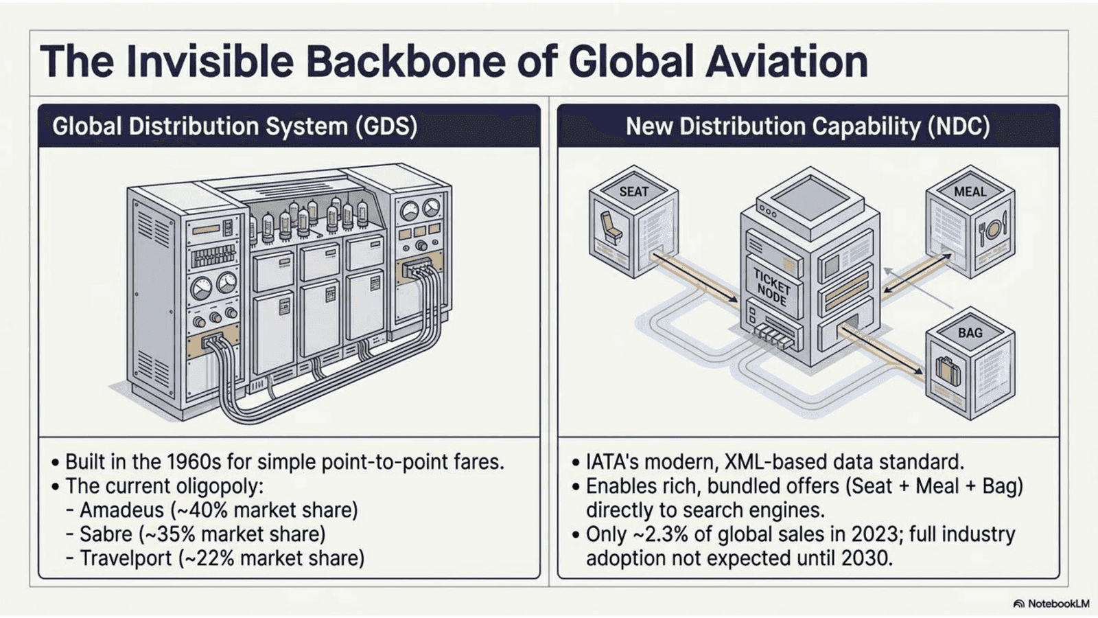 Backbone of Global Aviation: GDS systems and NDC distribution