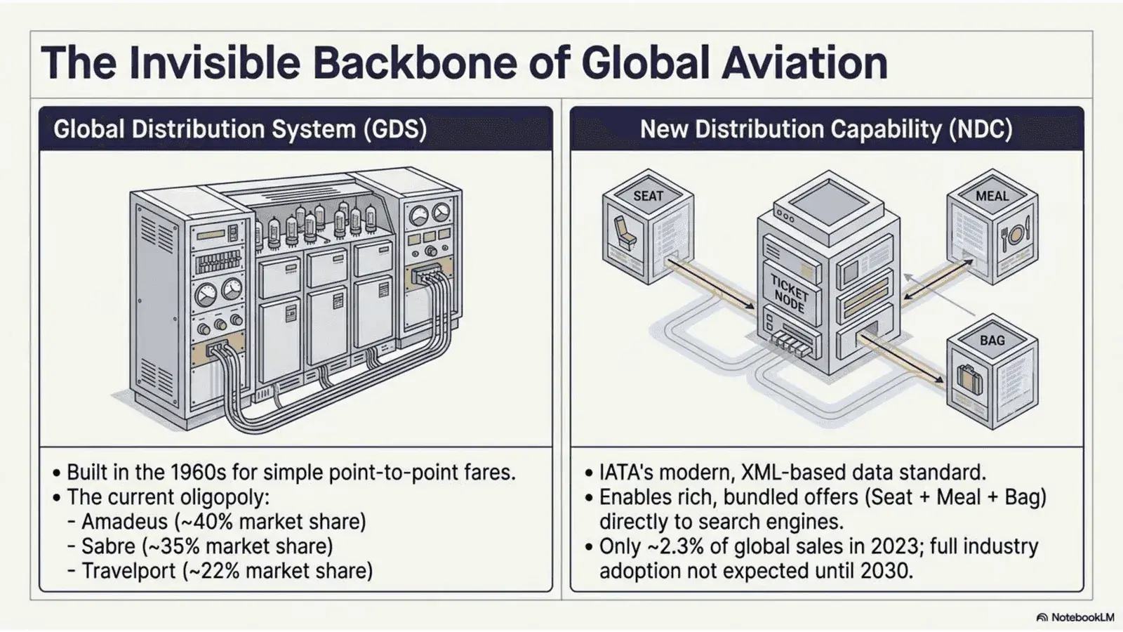 Backbone of Global Aviation: GDS systems and NDC distribution