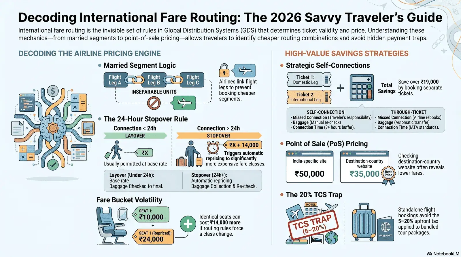 What is international fare routing — complete guide for Indian travellers 2026